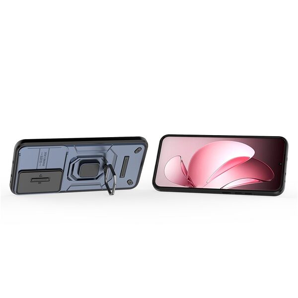 Θήκη Oppo Reno13 Pro 5G Mad Mask Camshield Armor Guard v3 Πλάτη με προστασία για την κάμερα, Kickstand και Βάση στήριξης από σκλήρό Premium TPU μπλε - Image 3