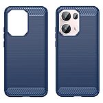 Θήκη Oppo Reno13 Pro 5G Mad Mask Brushed TPU Carbon Πλάτη μπλε - Image 2