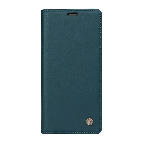 υποδοχή καρτών και μαγνητικό κούμπωμα Flip Wallet από συνθετικό δέρμα και TPU πράσινο