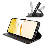 Θήκη Realme 14 5G / P3 5G OEM Skin Pro ultra thin V2 με βάση στήριξης, υποδοχή καρτών και μαγνητικό κούμπωμα Flip Wallet από συνθετικό δέρμα και TPU μαύρο - Image 3