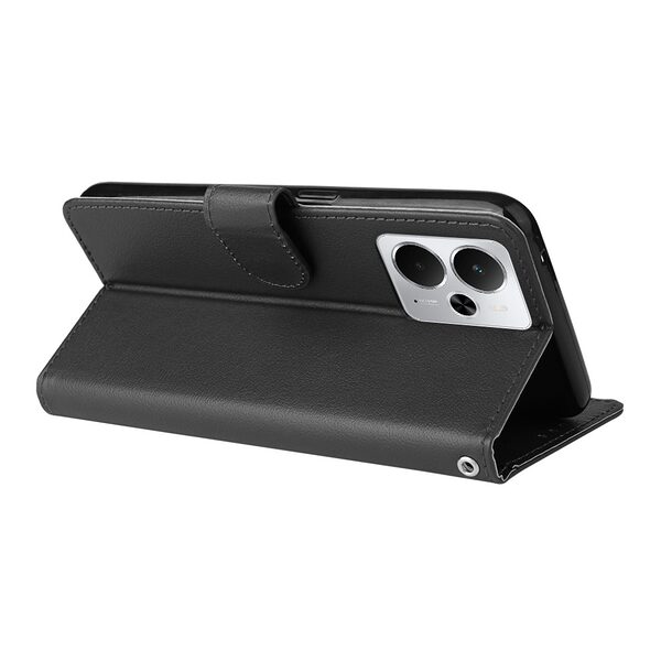 Θήκη Realme 14 5G / P3 5G Mad Mask PU Leather Series V3 με βάση στήριξης, υποδοχές καρτών και μαγνητικό κούμπωμα μαύρο - Image 3