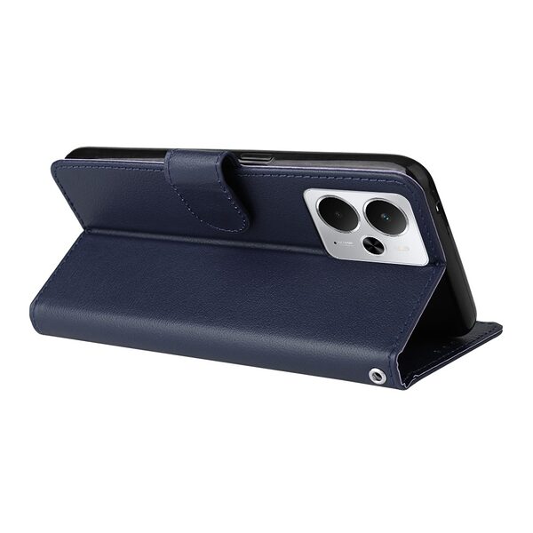 Θήκη Realme 14 5G / P3 5G Mad Mask PU Leather Series V3 με βάση στήριξης, υποδοχές καρτών και μαγνητικό κούμπωμα μπλε - Image 3