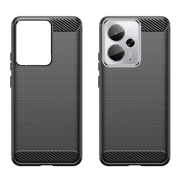 Θήκη Realme 14 5G / P3 5G Mad Mask Brushed TPU Carbon Πλάτη μαύρο - Image 2