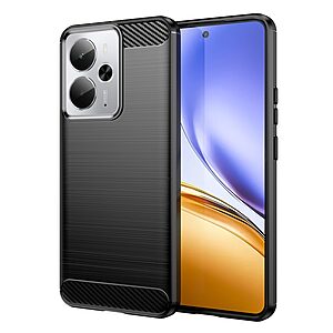 Θήκη Realme 14 5G / P3 5G Mad Mask Brushed TPU Carbon Πλάτη μαύρο