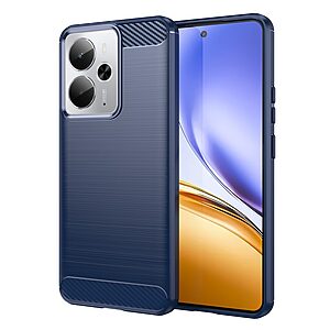Θήκη Realme 14 5G / P3 5G Mad Mask Brushed TPU Carbon Πλάτη μπλε