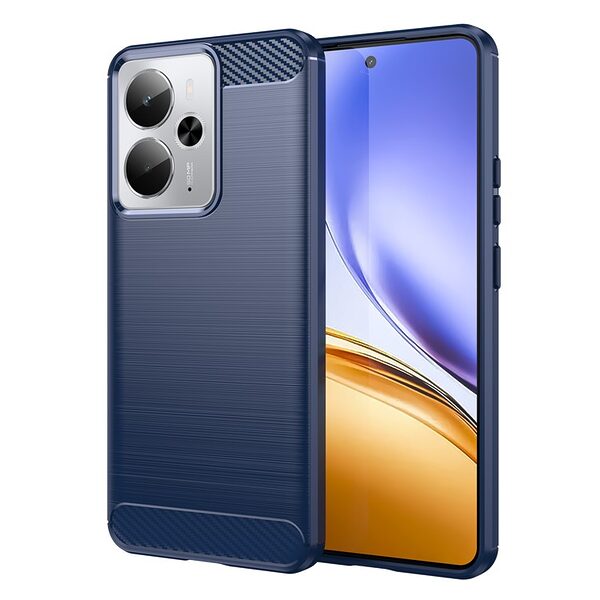 Θήκη Realme 14 5G / P3 5G Mad Mask Brushed TPU Carbon Πλάτη μπλε