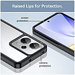 Θήκη Realme 14 5G / P3 5G OEM Sockproof ανθεκτική και ελαφριά με διάφανη Πλάτη και ενισχυμένες γωνίες TPU μαύρο - Image 5