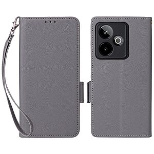 Θήκη Realme GT 7 5G / GT 7T 5G Mad Mask Leather Wallet handbag litchi με βάση στήριξης