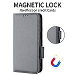 Θήκη Realme GT 7 5G / GT 7T 5G Mad Mask Leather Wallet handbag litchi με βάση στήριξης, υποδοχές καρτών και μαγνητικό κούμπωμα γκρι - Image 5