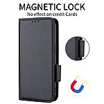 Θήκη Realme GT 7 5G / GT 7T 5G Mad Mask Leather Wallet handbag litchi με βάση στήριξης, υποδοχές καρτών και μαγνητικό κούμπωμα μαύρο - Image 5