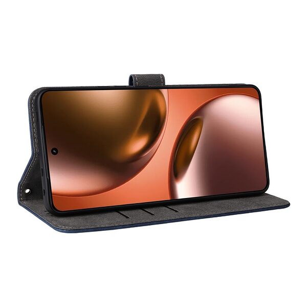 Θήκη Realme GT 7 5G / GT 7T 5G Mad Mask RFID Blocking V2 Προστασία Ασύρματης Ανάγνωσης Καρτών Leather με βάση στήριξης, υποδοχές καρτών και μαγνητικό κούμπωμα μπλε - Image 4