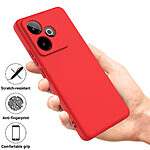 Θήκη Realme GT 7 5G / GT 7T 5G OEM Soft Liquid Silicone Πλάτη σιλικόνης με κορδόνι κόκκινο - Image 2