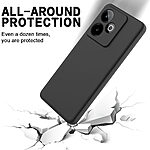 Θήκη Realme GT 7 5G / GT 7T 5G OEM Soft Liquid Silicone Πλάτη σιλικόνης με κορδόνι μαύρο - Image 5