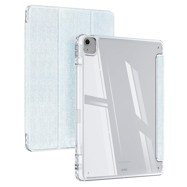 Θήκη iPad Air (2024) 13" / iPad Air (2025) 13" DUX DUCIS Unid Series Tri-Fold με πολλαπλές θέσεις στήριξης, ειδική θέση για πενάκι και διάφανη ενισχυμένη πλάτη γαλάζιο - Image 4