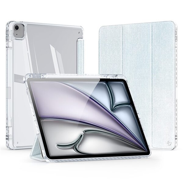Θήκη iPad Air (2024) 13" / iPad Air (2025) 13" DUX DUCIS Unid Series Tri-Fold με πολλαπλές θέσεις στήριξης, ειδική θέση για πενάκι και διάφανη ενισχυμένη πλάτη γαλάζιο - Image 5