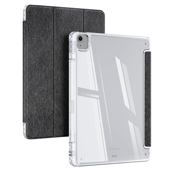 Θήκη iPad Air (2024) 13" / iPad Air (2025) 13" DUX DUCIS Unid Series Tri-Fold με πολλαπλές θέσεις στήριξης, ειδική θέση για πενάκι και διάφανη ενισχυμένη πλάτη μαύρο - Image 4