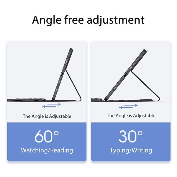 Θήκη iPad Air (2024) 13" / iPad Air (2025) 13" DUX DUCIS Θήκη Tablet, V2 Συνθετικό Δέρμα, Flip Cover, με Σταθερή Βάση και Αποσπώμενο Πληκτρολόγιο Touchpad μαύρο - Image 5