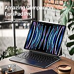 Θήκη iPad Air (2024) 13" / iPad Air (2025) 13" DUX DUCIS Floating Magnetic Θήκη Πληκτρολογίου με bluetooth, Δερμάτινη, Αιωρούμενη Βάση μαύρο - Image 5