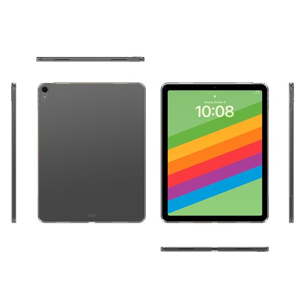 Θήκη iPad Air (2024) 13" / iPad Air (2025) 13" Mad Mask Προστατευτική Θήκη πλάτης, Ανθεκτική σε Πτώσεις, TPU, Διαφανής με Προστασία Κάμερας - Image 5