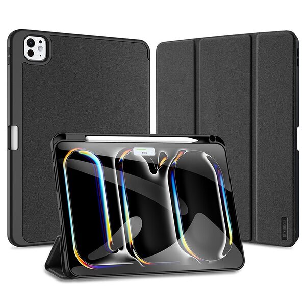 Θήκη iPad Pro (2024) 11" DUX DUCIS Domo Series Tri-Fold με ειδική θέση για πενάκι και ενισχυμένη εσωτερική πλάτη μαύρο - Image 2