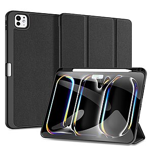 Θήκη iPad Pro (2024) 11" DUX DUCIS Domo Series Tri-Fold με ειδική θέση για πενάκι και ενισχυμένη εσωτερική πλάτη μαύρο