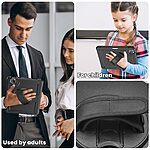 Θήκη iPad Pro (2024) 11" Mad Mask Θήκη Premium με βάση στήριξης, ενισχυμένες γωνίες και ειδικό λουράκι μεταφοράς, διπλή προστασία Πλάτη μαύρο - Image 5