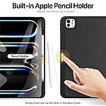 Θήκη iPad Pro (2024) 13" DUX DUCIS Domo Series Tri-Fold με ειδική θέση για πενάκι και ενισχυμένη εσωτερική πλάτη μαύρο - Image 4