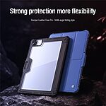 Θήκη iPad Pro (2024) 13" NiLLkin Bumper Series με συρόμενο κάλυμμα κάμερας Tri-Fold Flip Cover από TPU και διπλή ενισχυμένη αποσπώμενη πλάτη μαύρο - Image 4