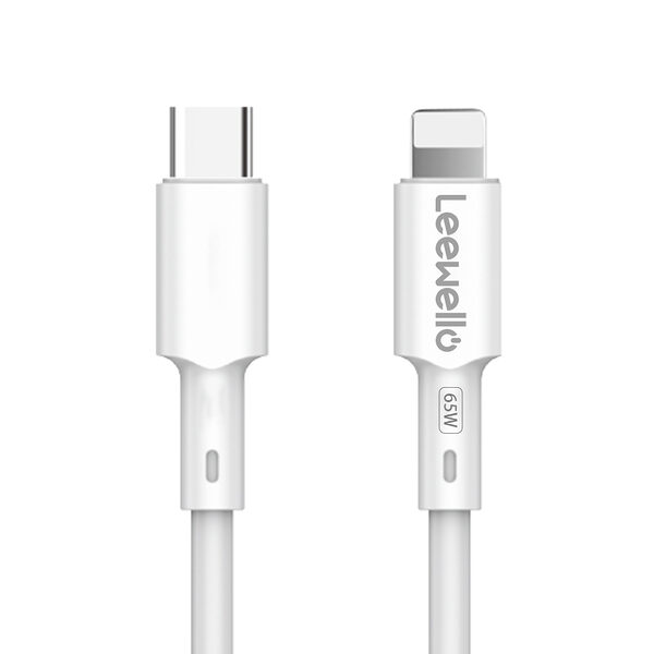 Leewello Fast Charger Kit 1 x φορτιστής (PD) 25W Fast Charger με 1 x Type-C και καλώδιο 30W USB-C σε lightning (LW-CDQ19) - λευκός - Image 3