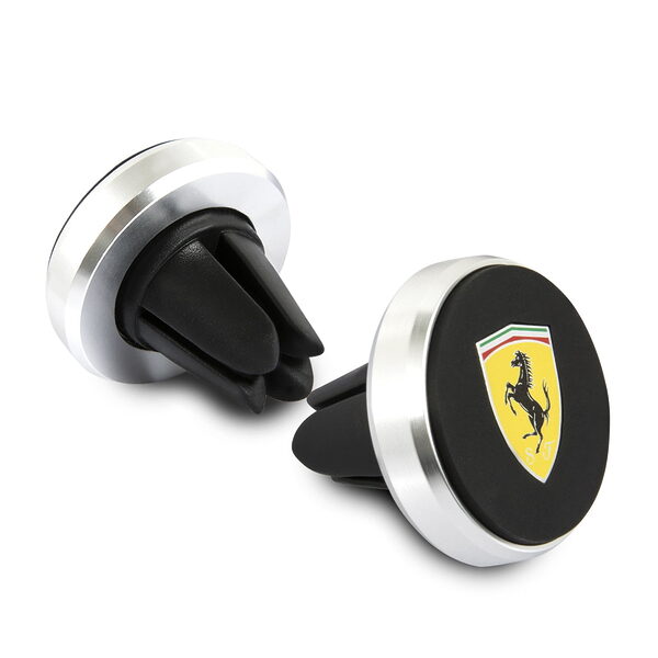 Ferrari Phone Holder Air Vent Mount Μαγνητική βάση στήριξης Smartphone αεραγωγών (Μαύρη/Ασημί) - Image 1