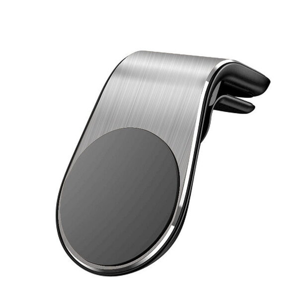 Maxlife MXCH-13 Magnetic Holder For Car Air Vent Μαγνητική βάση στήριξης Smartphone αεραγωγών αυτοκινήτου (Silver) - Image 1