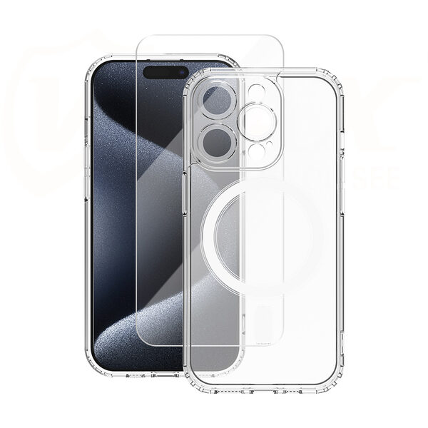VMax - Mag Case & Glass 2.5D Premium Set for iPhone 11 Pro Max- Σετ Θήκη & Tempered Glass για iPhone 11 Pro Max -διάφανο - Image 1