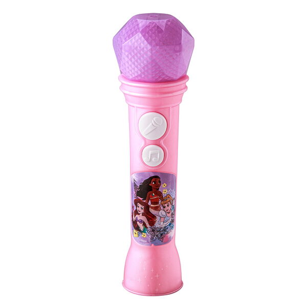 eKids Disney Princess Ασύρματο Μικρόφωνο Karaoke για παιδιά με ενσωματωμένη μουσική, φωτισμό, Sound Effects (DP-070) (Ροζ) - Image 1