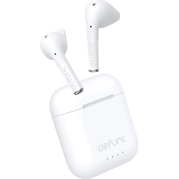 Defunc TRUE TALK Bluetooth 5.2 Ασύρματα True Wireless Ακουστικά με θήκη (λευκό) - Image 1