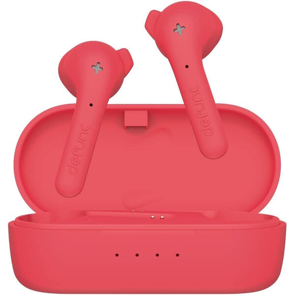 Defunc TRUE BASIC Bluetooth 5.2 Ασύρματα True Wireless Ακουστικά με θήκη (κόκκινο) - Image 1