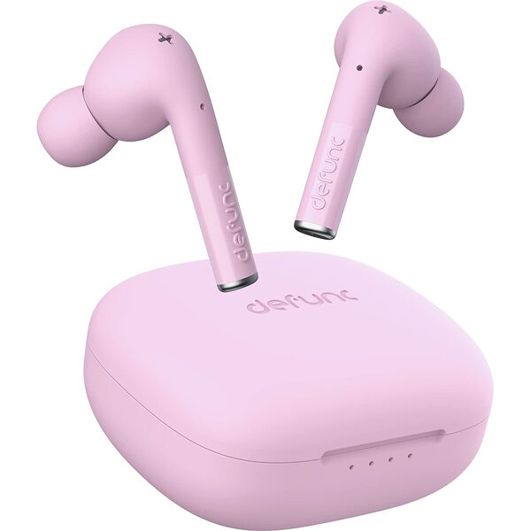 Defunc TRUE ENTERTAINMENT Bluetooth 5.2 Ασύρματα True Wireless Ακουστικά με θήκη (ροζ) - Image 1