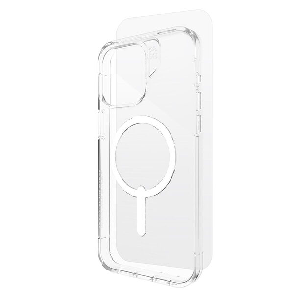 Zagg Luxe Snap Case/Glass (Bundle) Λεπτή και κομψή Θήκη προστασίας που αντέχει σε πτώσεις έως 3 μέτρα & τζαμάκι προστασίας – iPhone 15 Pro Max (Clear Bundle) - Image 1