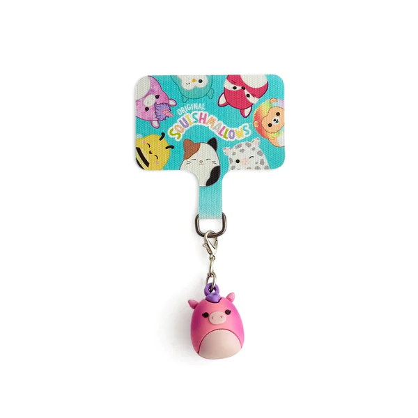 Lazerbuilt Squishmallows Lola the Unicorn Mobile Charm – Universal Μπρελόκ Κινητού με Pad Σύνδεσης - Image 1