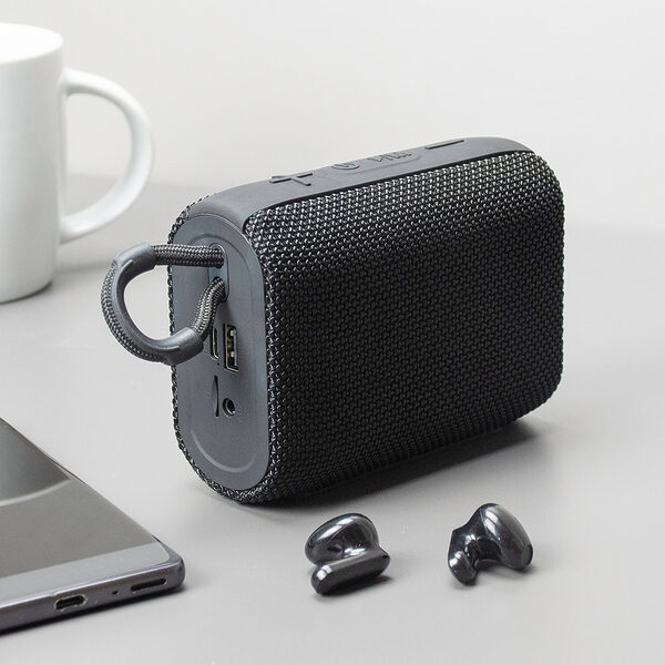 The Source Wireless Speaker and Earbuds-Ασύρματο ηχείο και ακουστικά σε Μαύρο χρώμα - Image 1