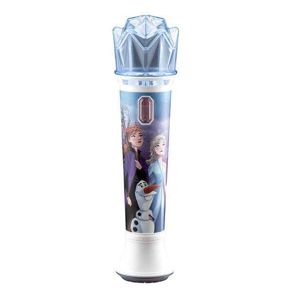 eKids Frozen 2 Ασύρματο Μικρόφωνο Karaoke για παιδιά με ενσωματωμένη μουσική, φωτισμό, Sound Effects (FR-070) (Γαλάζιο/Λευκό) - Image 1