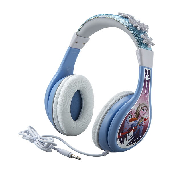 eKids Frozen 2 Ενσύρματα Ακουστικά με ασφαλή μέγιστη ένταση ήχου για παιδιά και εφήβους (FR-140v2) (Γαλάζιο/Λευκό) - Image 1