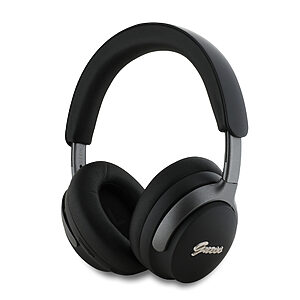 Guess Metal Script Logo Bluetooth ANC/ENC Headphones (Black - GUBHC22PSFCSMK)