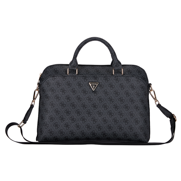 Guess Grained 4G Logo Computer Bag 15"-16" (Black - GUCB15P4DPTK) - Image 1