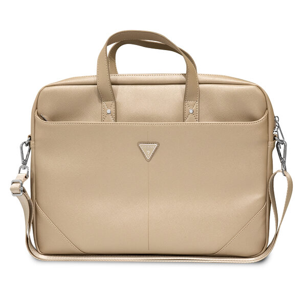 Guess 4G Uptown Computer Bag Τσάντα κατάλληλη για laptop 15" (Beige - GUCB15PSATLE) - Image 1