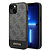 Guess "4G Logo Collection" Printed Stripe Θήκη προστασίας από δερματίνη – iPhone 14 Plus (Γκρι)