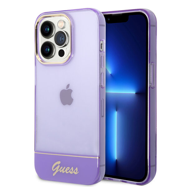 Guess Translucent Hard Case Θήκη προστασίας με διάφανο σχεδιασμό – iPhone 14 Pro Max (purple) - Image 1