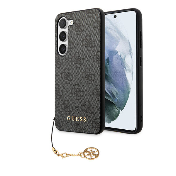 Guess “4G  Metal Gold Logo Collection” Θηκη Προστασιας "Saffiano" – Samsung Galaxy S23 S911 (Γκρι) - Image 1
