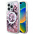 Guess Magsafe “Liquid Glitter Flower" Hard Case Θήκη προστασίας από σκληρό πλαστικό – iPhone 16 Pro Max (Ροζ – GUHMP16XLFMWTP)
