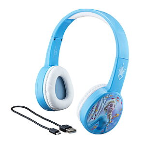 eKids Frozen 2 Ασύρματα Ακουστικά με ασφαλή μέγιστη ένταση ήχου για παιδιά και εφήβους (FR-B36VM) (Γαλάζιο/Λευκό)