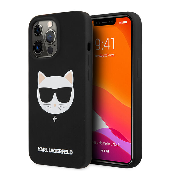 Karl Lagerfeld 3D Rubber Case Choupette's Head Θήκη προστασίας από σιλικόνη – iPhone 13 Pro (Μαύρο - KLHCP13LSLCHBK) - Image 1